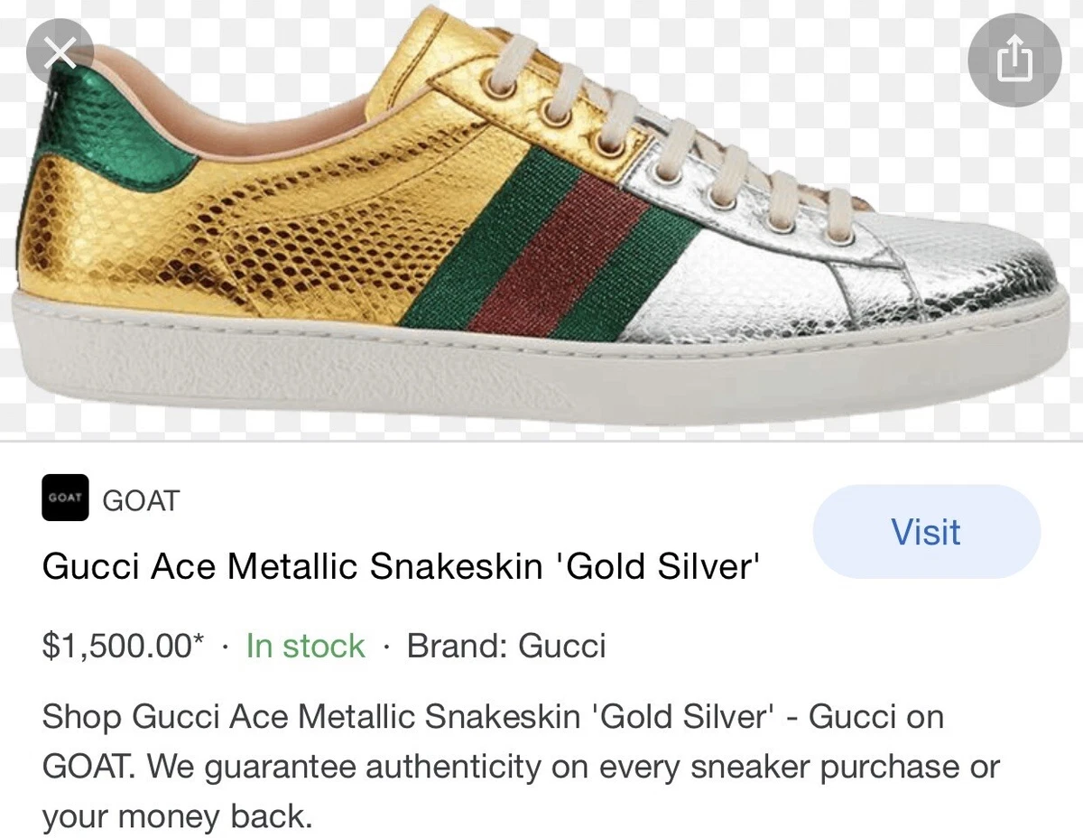 Gucci hotsell ace gold