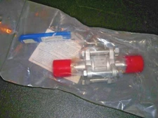 EVANS SS-08-08STRC-XX HIGH PURITY STAINLESS STEEL BALL VALVE 1/2" COMPRESSION 