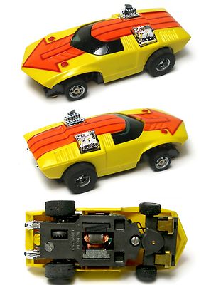 1977 Aurora AFX G+ G-PLUS DOUBLE TROUBLE HO Slot Car Screecher Magna-steer #5808