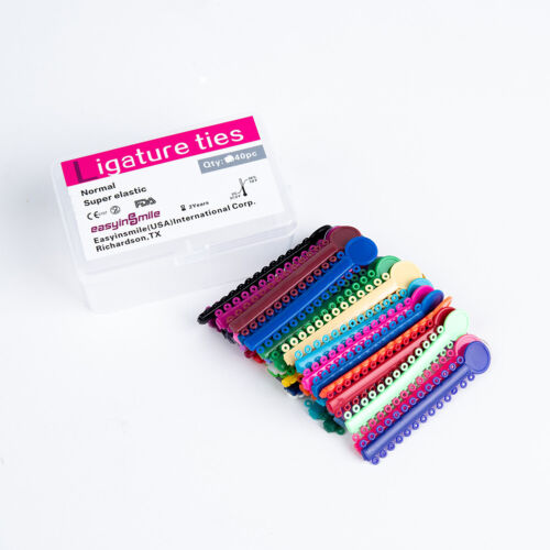 1040pc Dental Orthodontic Ligature Ties Braces Elastic Rubber Band Mixed ColorUS - Picture 2 of 7