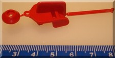 VINTAGE AURORA PROTOTYPE RED 1:32 SCALE SLOTCAR GUIDE SPRUED PART FREE SHIPPING