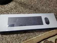 2.4g wireless keyboard and mouse combo gray color slim