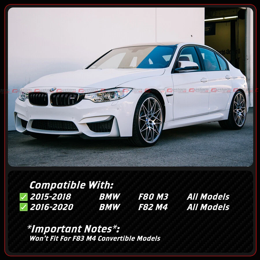 Отделка задней крышки сиденья из углеродного волокна для 15–20 BMW F80 M3 F82 M4 Preprepreg F+ R 4 шт.  - Изображение 3 из 4