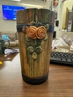 WELLER POTTERY (OH 1872-1948) WOOD ROSE 8-1/2 INCH VASE ca. 1910s
