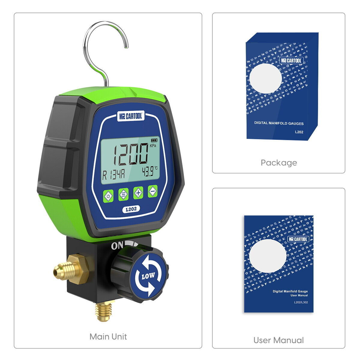 Klimaanlage Digital Monteurhilfe Gauge Messgerät Kältemittel