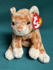 Ty Beanie Baby “Amber,” 1999, Retired, Rare, Tag Errors, P.E. Pellets, MINT