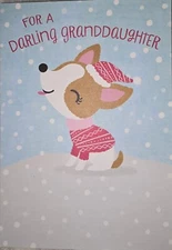 Christmas Card For Granddaughter FREE SHIPPING CHR1