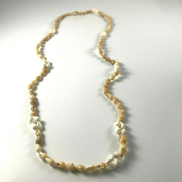 Seashell necklace small size shells 17 inches long delicate beach ocean