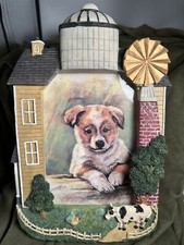 Adorable Dog/farmhouse Picture Frame 4x6 photo storage. Vertical w/ stand