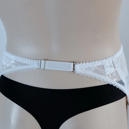 S-3XL Floral Lace Garter Belt 4 Straps Metal Clips Sexy Suspender F Thigh Highs - Picture 59 of 64