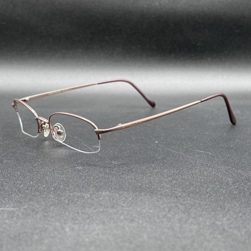 Eddie Bauer Madrona Half-Rim Eyeglasses Brown Japan 48-19-140 Used
