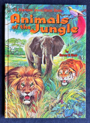 ANIMALS OF THE JUNGLE by Robert N Webb 1964 Whitman Publishing HC 1st Edition