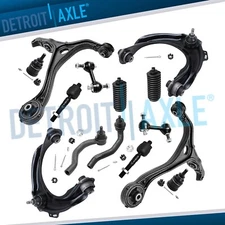 Front Upper Lower Control Arms Tie Rods Sway Bars for 2003 - 2006 Accord 3.0L