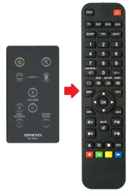 BELIFE Mando a distancia de reemplazo adecuado para Onkyo RC-858S / LS3100 / LAP-301