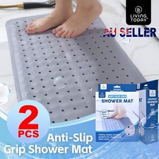 Non Slip Bath Mat Extra Large Shower Mat Bathtub Anti-Mold Rubber Strong Suction