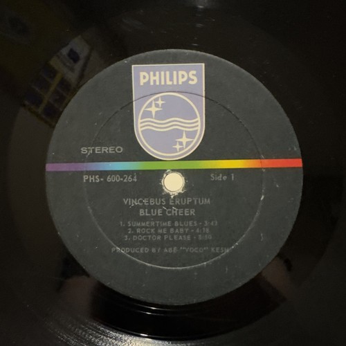 **Embossed OG Cover** BLUE CHEER Vincebus Eruptum PHILIPS (PHS-600-264) 1968 VG+ - Picture 6 of 8