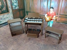 1:24 scale (Half Scale) Hamond H3 Organ for Dollhouse 3D printed