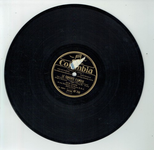 78 RPM 9 13/16in Jack Payne Orch Danse Disk Sound the Congress S'Sporty Film - Picture 3 of 3