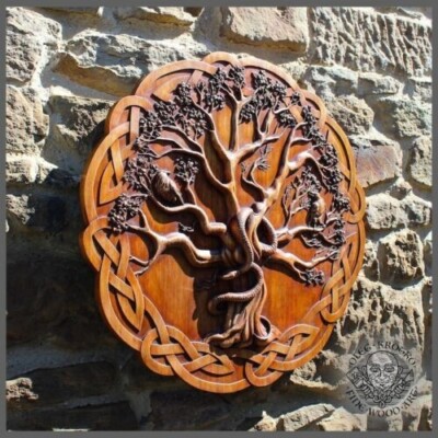 Ancient Design Home Décor Deer Norse Pagan Eagle Work Unique Wall Hanging