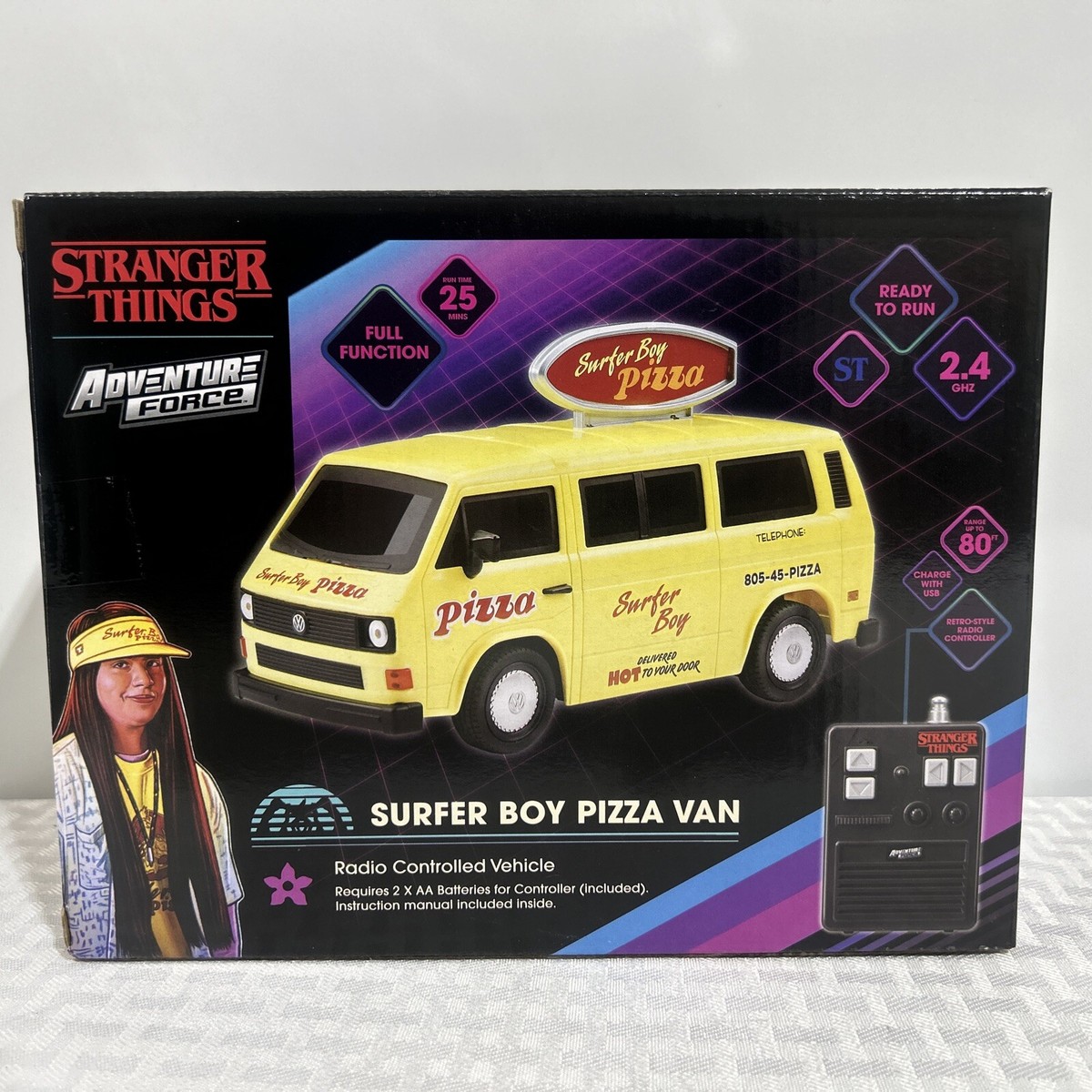 Netflix STRANGER THINGS Surfer Boy Pizza Van VW Volkswagen Vanagon