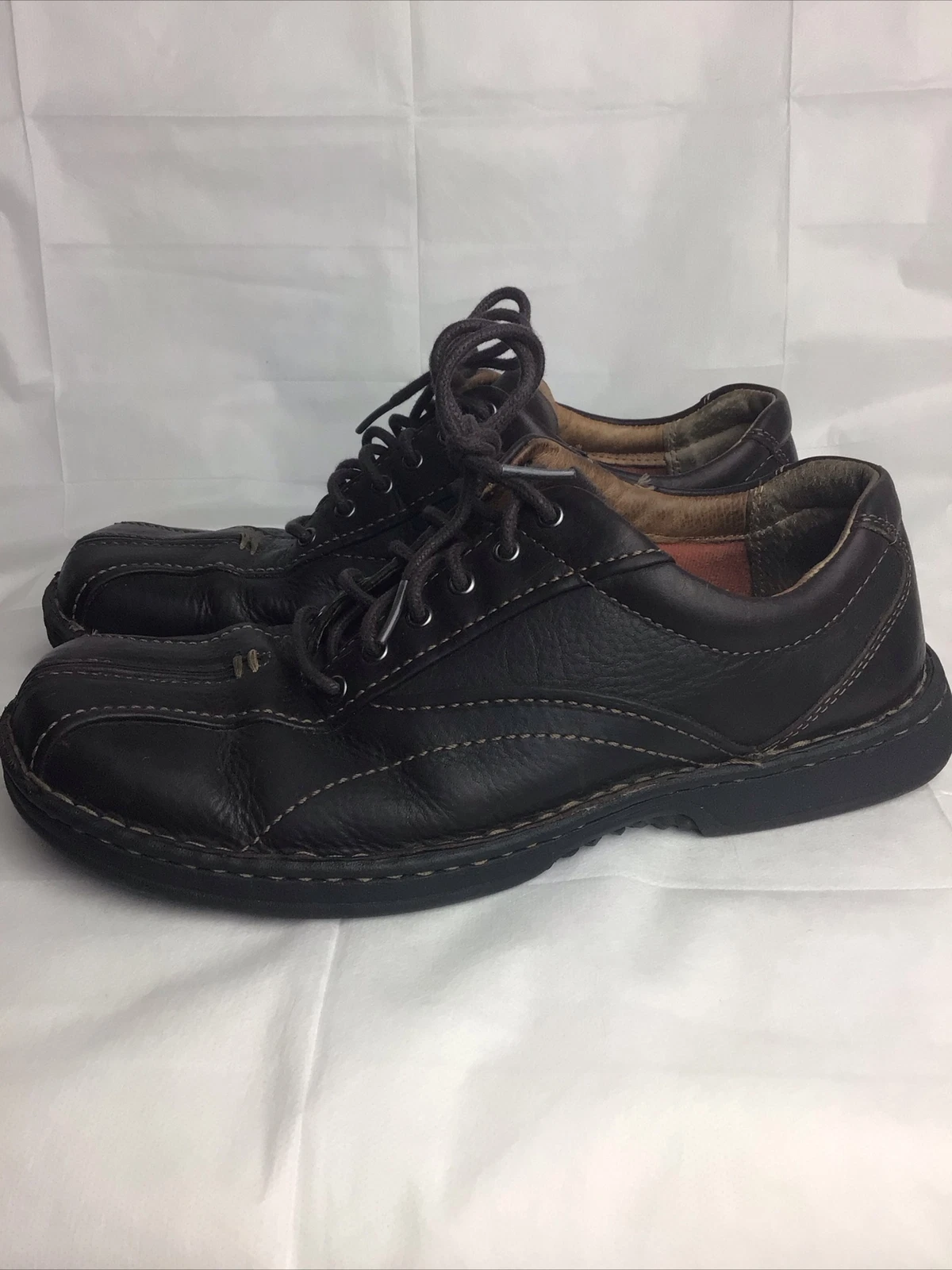 Scarpe Clarks uomo 8 biciclette punta divisa ballerine Oxford 75051 pelle marrone stringate