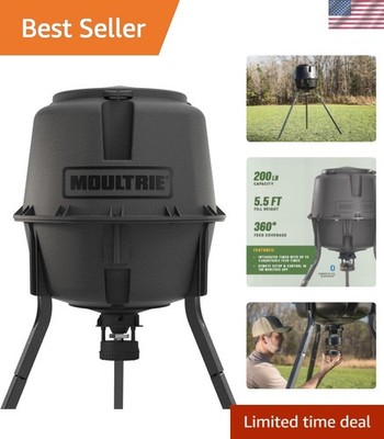 200 Lb Deer Feeder Standard - Bluetooth App Control, Pairs with Edge 3 for Fu...