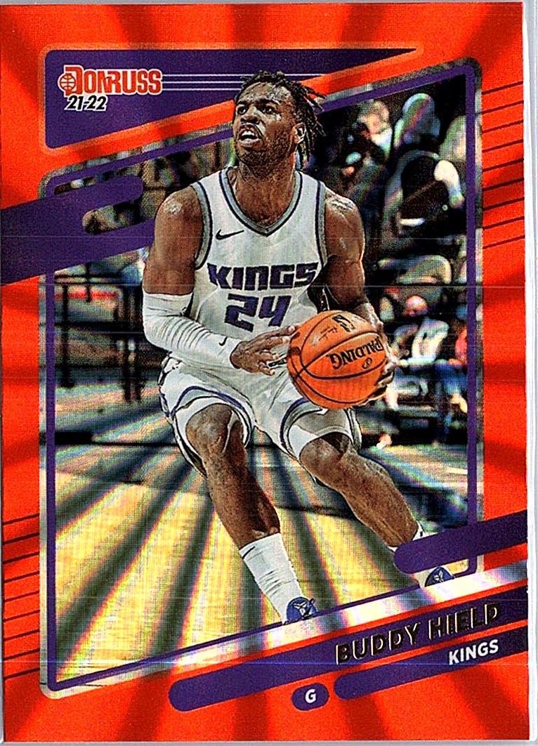 2021-22 Donruss #132 Buddy Hield Holo Orange Laser