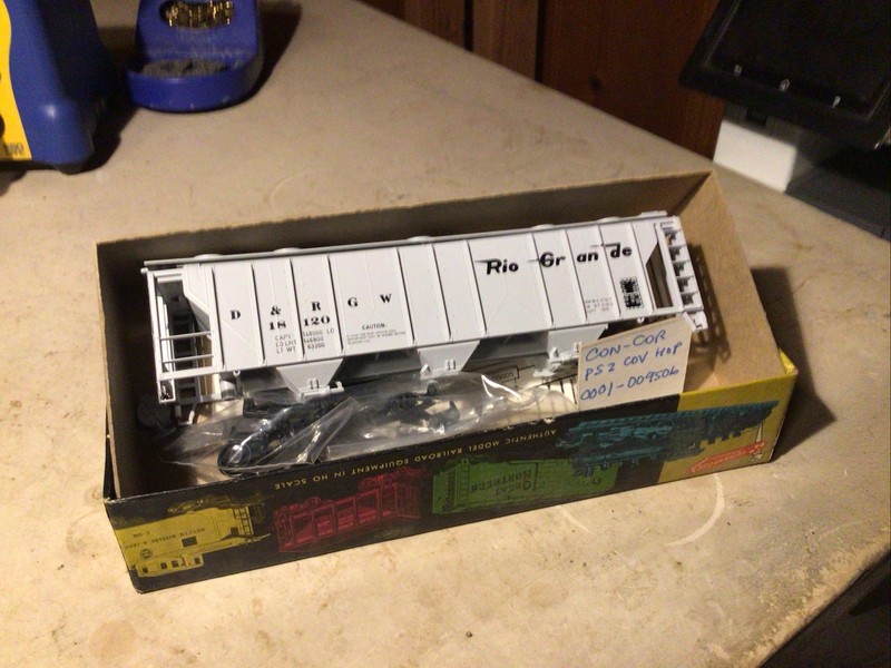 Con-Cor 0001-009506 DRGW 18120 Covered Hopper [Kit] (Wrong Box)