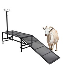 Livestock Trimming Stand 88x23" Adjustable Milking Stand for Goat 21-31" Height
