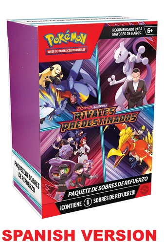 Pokemon TCG SPANISH Scarlet and Violet Destined Rivals Booster Bundle 6 Packs