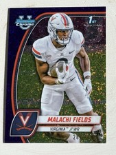 MALACHI FIELDS 2024 Bowman Chrome U 1st #124 Purple Diamond Refractor /375