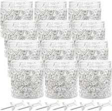 2400 Pcs Clear Push Pins Thumb Tacks for Wall and Bulletin Boards
