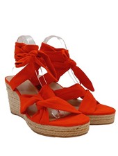 H&M Sandalo a zeppa Donna Sandalo con tacco alto Taglia IT 42 rosso stile casual