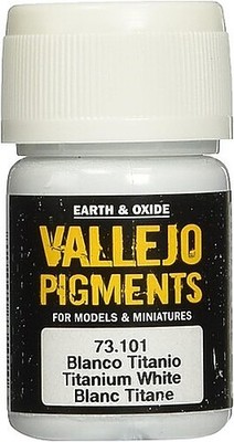 Vallejo Titanium White Pigment Powder (30ml) - Paint Pigment - #73101