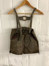 VTG German Lederhosen Suede Leather Oktoberfest Boy