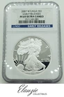 2007-W Proof American Silver Eagle Early Releases NGC PF69