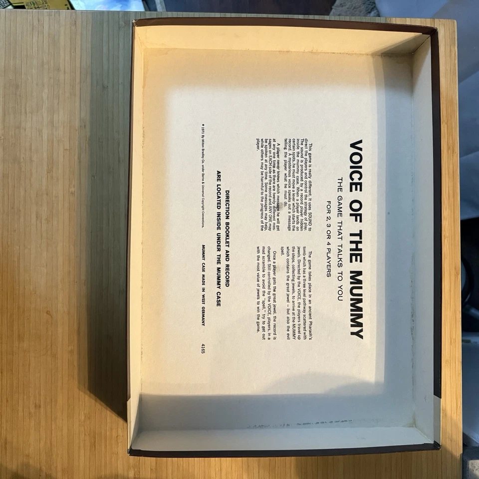 Voice Of The Mummy Board Game Excellent Condition - Image 2 of 4