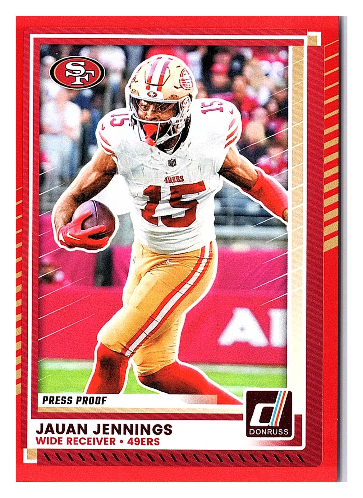 2025 Donruss #291 Jauan Jennings Press Proof Red