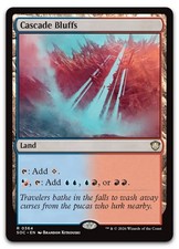 Cascade Bluffs #364 (NM) Commander: Secrets of Strixhaven SOC Magic MTG