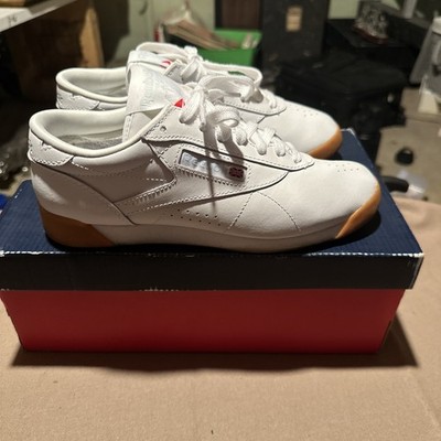1990s Reebok Classic Freestyle Low FZ2034 Training Sneakers White/Gum Sz 7 NWT