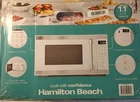 Hamilton Beach 1000 W 1.1 cu ft Microwave Oven White Stainless 