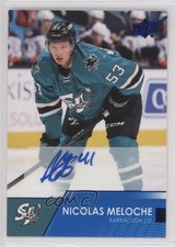 2021-22 Upper Deck AHL Auto Nicolas Meloche #71 Auto 0a4