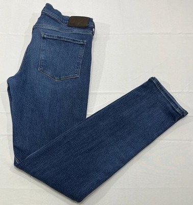 Paige Jeans Mens 32x31 Lennox Straight Rayon Blend Stretch Denim Pants Slim