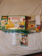 33675 Authentic BRIO Wooden Train Lights Sounds Level Crossing Thomas