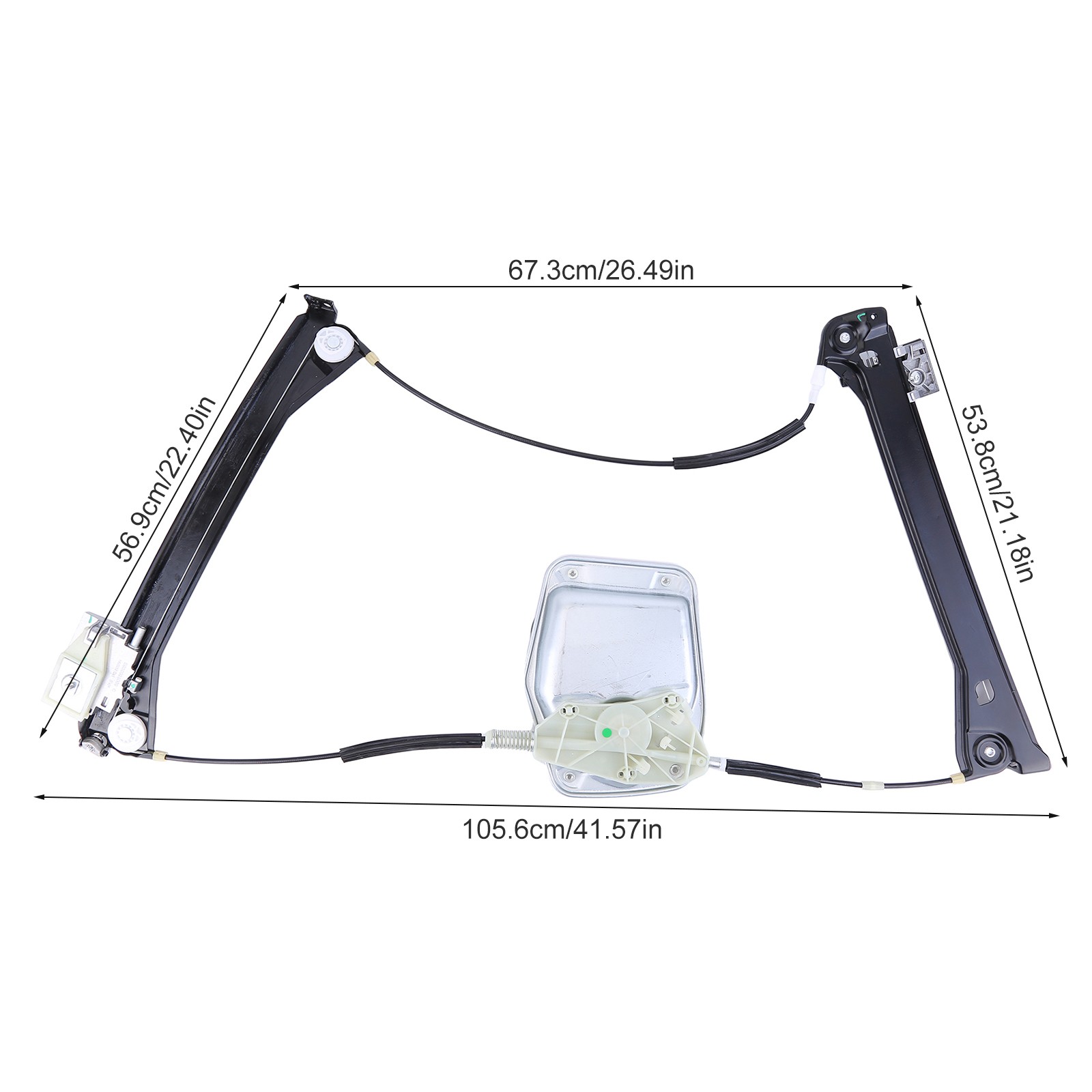 FRONT LEFT WINDOW REGULATOR W/O MOTOR FOR 2003-2013 MASERATI QUATTROPORTE M139