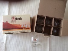 6 x Asbach Uralt Weinbrand Glas Schwenker klein Hütchen-Glas Cognac Gläser 1187