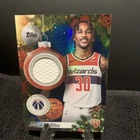 2025 Topps Holiday Basketball Blue Metallic Glitter Holiday Jamir Watkins #PR-JW