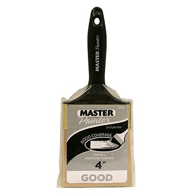 Flat Paint Brush, Polyester, Beavertail Handle, 4 In. - 30140TV