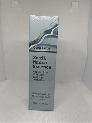 Cleo Cora Snail Mucin Essence Moisturizes Skin Centella Hyaluronic Acid 3.38 Fl