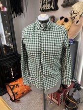 Ralph Lauren Men's Green Checkered Classic Fit LS Button Down Casual Shirt L